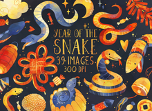 Year of the Snake Graphics Set