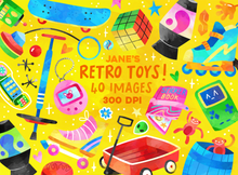 Retro Toys Graphics Set