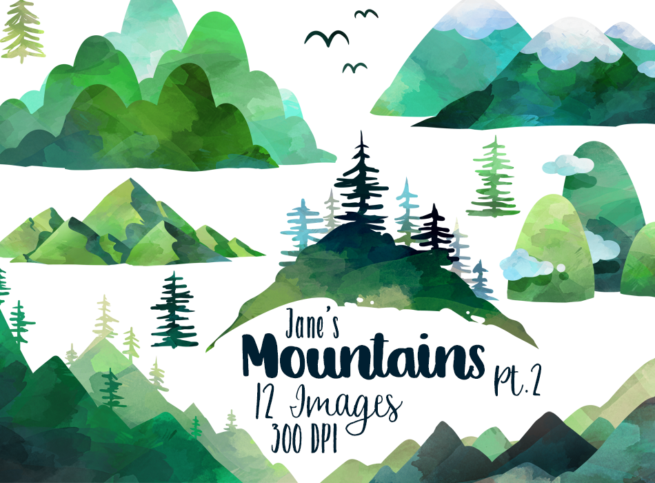 Mountain Graphics Set