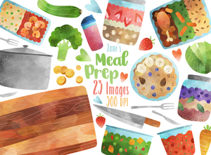 Meal Prep Graphics Set