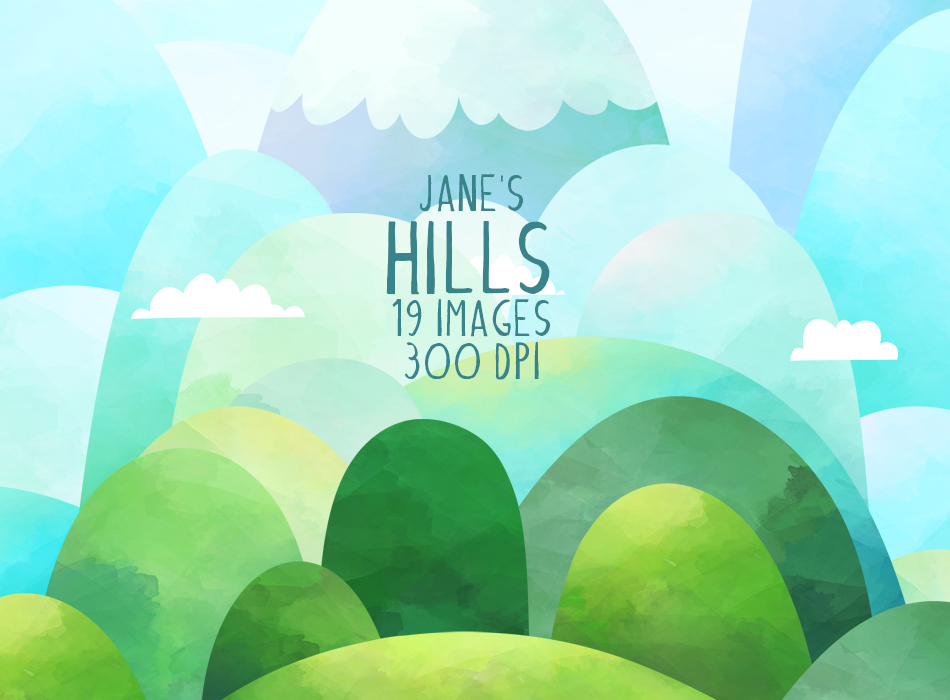 Hills Graphics Set