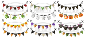 Halloween Bunting Graphics Set