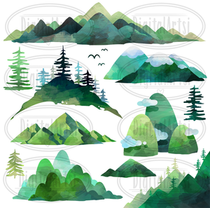 Mountain Graphics Set