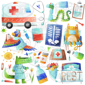 Animal Hospital Graphics Set