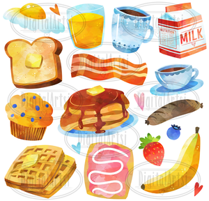 Breakfast Graphics Set