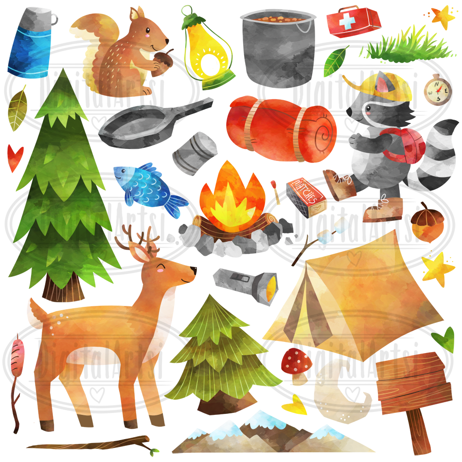 Camping Graphics Set – Digitalartsi