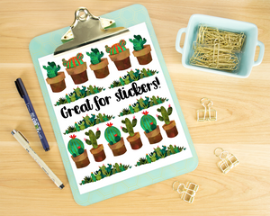 Cactus Graphics Set