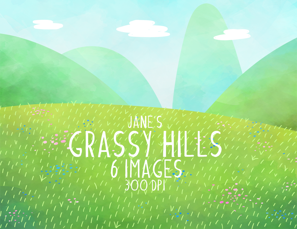 Grassy Hills Graphics Set